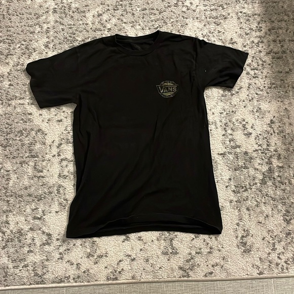 Vans black t shirt with camo logo - Picture 1 of 2